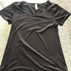 SOLID BLACK XS Lularoe Classic Tee